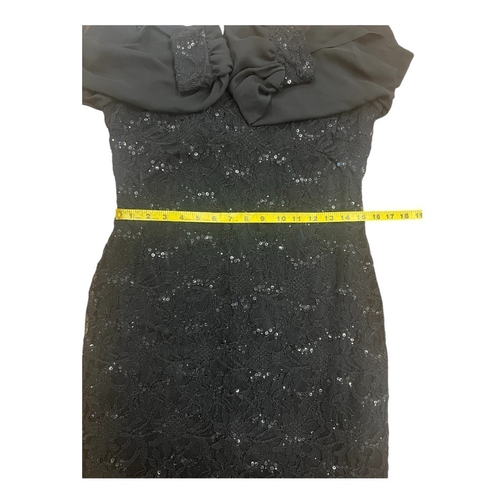 Scarlett Women’s Black Mini Lace & Sequins Cocktail Dress Size 8 NWOT - Picture 5 of 10